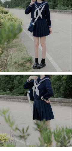 白三本浓绀黑色关西襟中间服-资料图