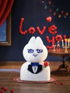 领结猫的meme时刻毛绒盲盒-资料图