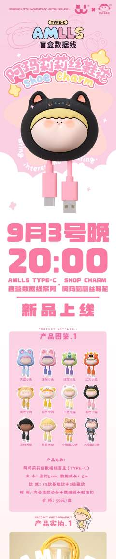 阿玛莉莉丝数据线盲盒（type c）-资料图