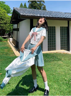 星石文学部·薄荷曼波夏服套装-资料图