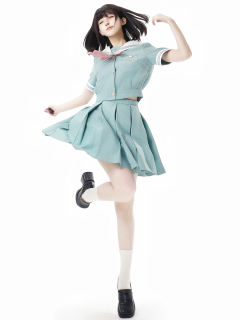 星石文学部·薄荷曼波夏服套装-资料图