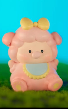 小粉猪坐姿