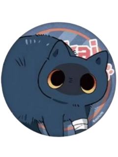 刃猫-小不点猫猫系列马口铁徽章