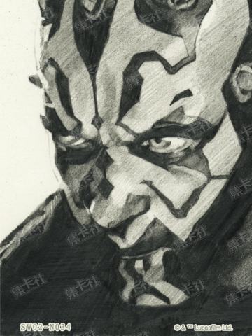 头像素描卡