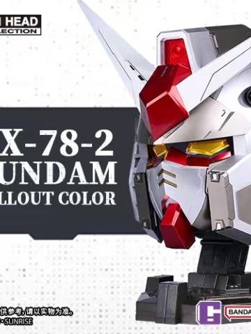 BN HEAD Collection RX-78-2 GUNDAM 元祖高达大尺寸头部模型摆件 金属色