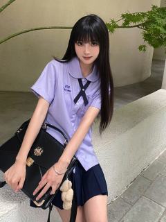紫色泰式衬衫-资料图