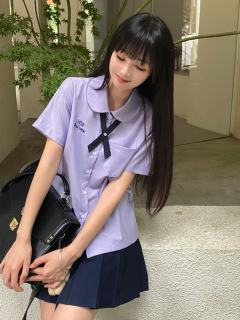 紫色泰式衬衫-资料图