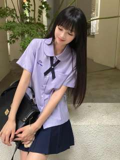 紫色泰式衬衫-资料图