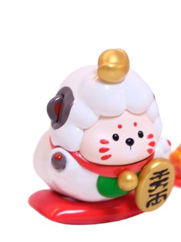 招财小熊趴姿