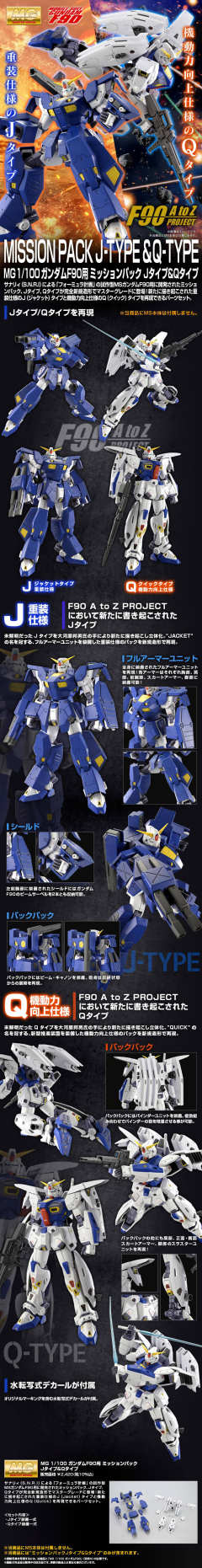 MG F90 高达 任务背包 J型&Q型-资料图