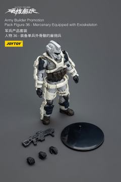 硬核酷玩 军兵产品套装 人物 36 装备单兵外骨骼的雇佣兵-资料图