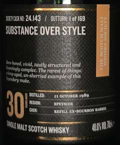 麦卡伦1989 SMWS 24.143单一麦芽威士忌-资料图