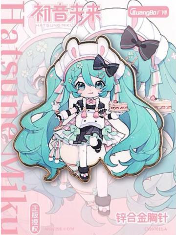 初音未来A-甜意童话系列锌合金胸针