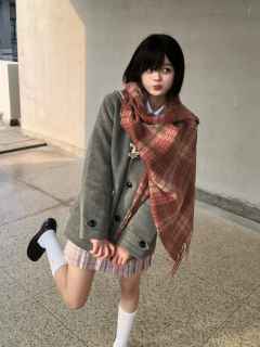 咩咩来信·水手领大衣-资料图