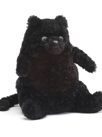 爱心小猫咪玩偶黑色-Small