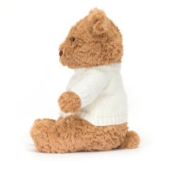 Bartholomew Bear with Personalised Cream Jumper