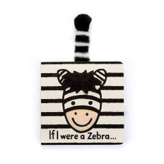 If I Were A Zebra Board Book and Bashful Zebra Medium