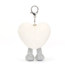 Amuseables Cream Heart Bag Charm-资料图