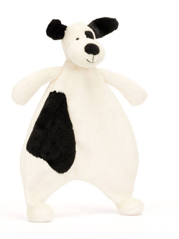 Bashful Black & Cream Puppy Comforter