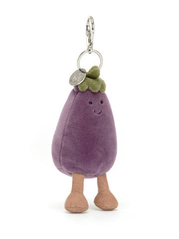 Vivacious Vegetable Aubergine Bag Charm