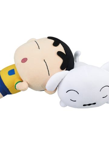 最终赏 小新与小白 毛绒玩具