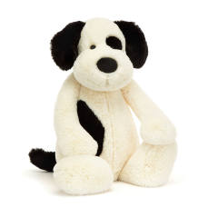 Bashful Black & Cream Puppy-Really Big