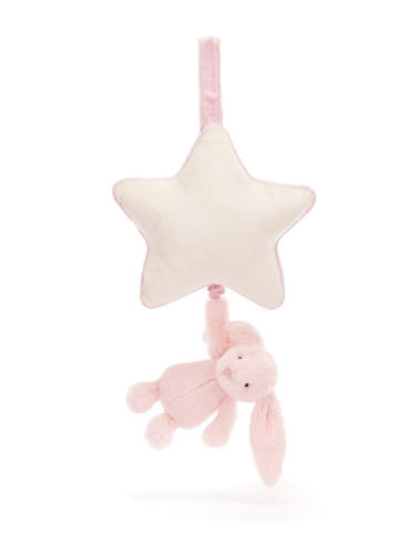 Bashful Bunny Musical Pull-Baby Pink