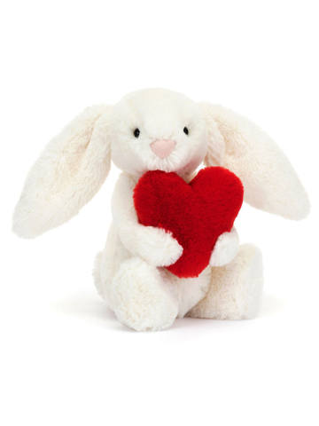 Bashful Red Love Heart Bunny-Small