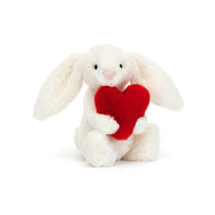 Bashful Red Love Heart Bunny-Small