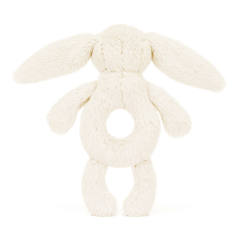 Bashful Bunny Ring Rattle-Cream-资料图