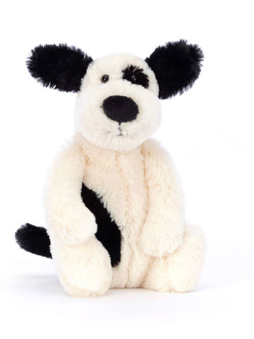 Bashful Black & Cream Puppy-Small