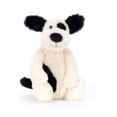 Bashful Black & Cream Puppy-Small