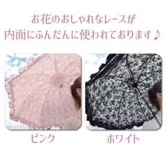 英伦风蕾丝晴雨兼用 长柄伞-资料图