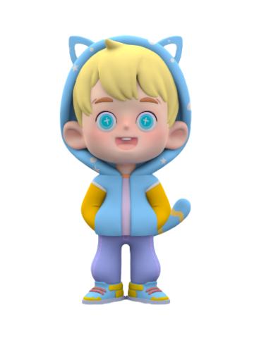 猫弟蓝色帽衫款