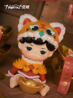 虎年抱财-坐姿小老虎-资料图