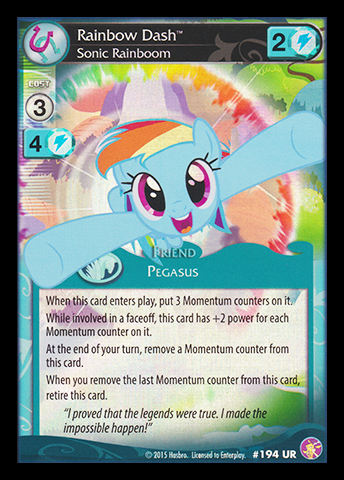 Rainbow Dash, Sonic Rainboom