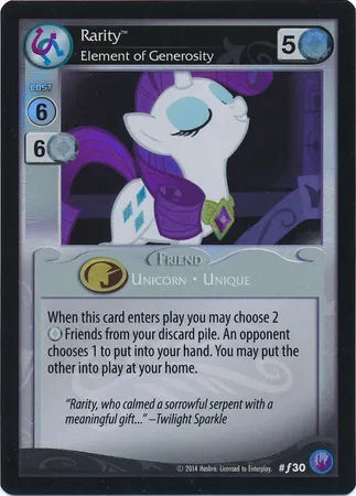 Rarity, Element of Generosity