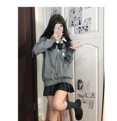 纯色毛衣开衫-资料图