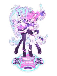 初音未来&布若(亚克力双人立牌)-Muse Dash联动 镜音&初音周边