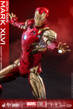 1:6比例合金珍藏人偶 钢铁侠Mark 46 概念版-资料图