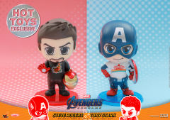COSBABY(S)迷你珍藏人偶套装 史蒂夫 罗杰斯及托尼 斯塔克 Hot Toys限定版-资料图