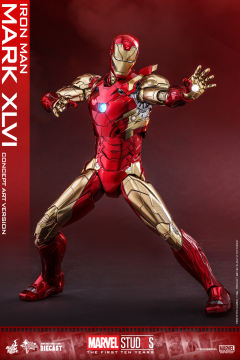 1:6比例合金珍藏人偶 钢铁侠Mark 46 概念版-资料图