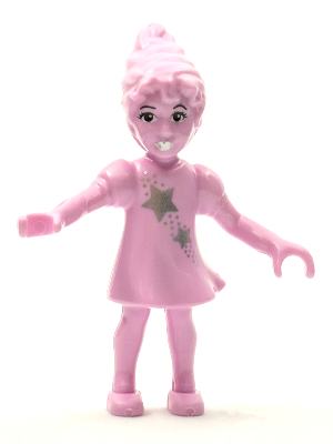 Belville Fairy - Bright Pink with Stars Pattern