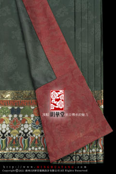 杂宝凤兔妆花织金纱襕裙-资料图