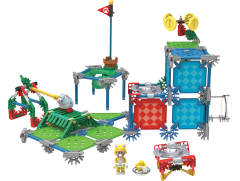 K'NEX Super Mario Building Set 玛丽奥 跳跳鼠 Cat Mario-资料图