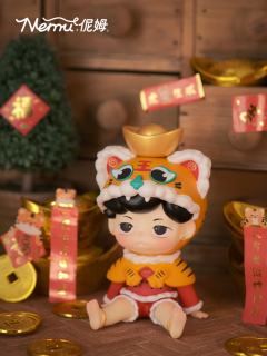 虎年抱财-坐姿小老虎-资料图