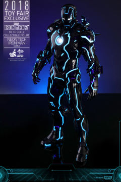 1:6比例合金珍藏人偶 钢铁侠 Mark IV 创战光速蓝-资料图