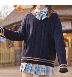 学院风毛衣-资料图