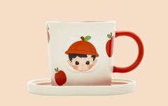 请你吃苹果杯碟套装-资料图