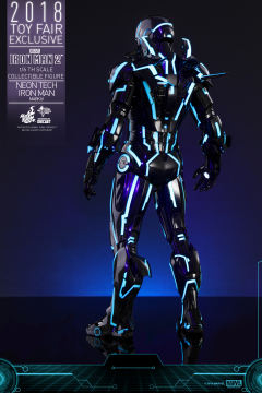 1:6比例合金珍藏人偶 钢铁侠 Mark IV 创战光速蓝-资料图